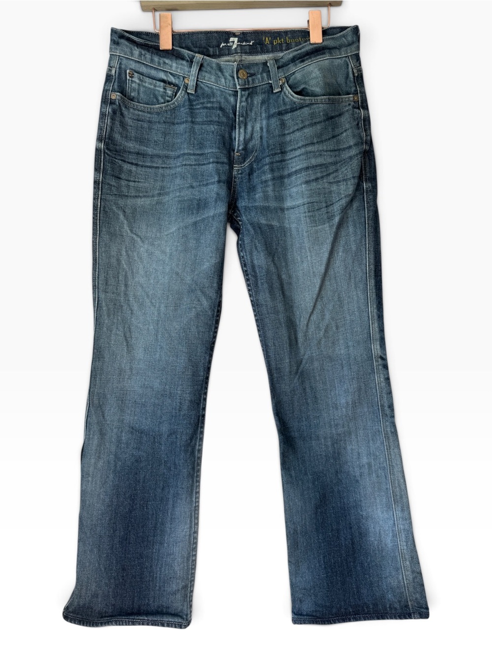 Vintage 7 For All Mankind A Pocket Bootcut Jeans Size 33